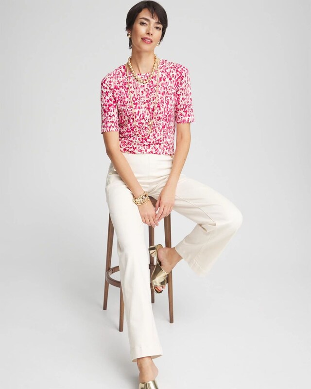 Touch of Cool Leopard Short Sleeve Tee - image 2